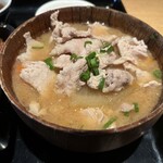 銀座 岩戸 - 豚汁