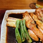 蕎麦 しらいし - 蕎麦屋の焼き鳥  ¥1,200  この付け合せが最高に美味しかった