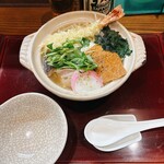 蕎麦 しらいし - 鍋焼きうどん  ¥1,100