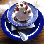 茶房 天井棧敷 - ここの看板の「モン・ユフ」です。