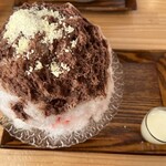 かき氷店 ミゾレヤ - ショコラフランボワーズ、練乳