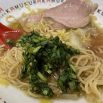 どうとんぼり神座  - 卓上の辛ニラ入れました。