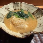 鈴田式 - 松葉蟹、ほうれん草、ふかひれの鍋仕立て