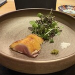 とり やまもと - 内腿肉のタタキ 【塩】