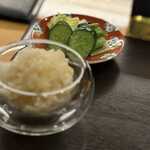 とり やまもと - 鬼おろし
      塩麹漬け白菜＆塩麹漬け胡瓜＆塩麹漬け広島菜