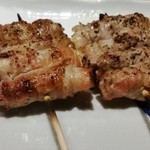 もつ焼き 煮込み 楓 - 新作新生姜の豚バラ巻き