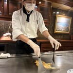 ステーキランド - 丁寧なシェフさんでした。みんな親切