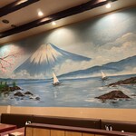 カリカキッチン - 富士山の壁画