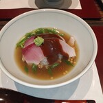 割烹 清風 - お食事（ブリの出汁茶漬け）