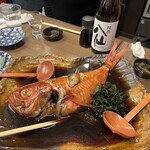 魚とおかず 満津喜商店 - こんな大きな金目は珍しいのではないかな