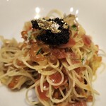 築地ボン・マルシェ - キャビア・イクラ・生ウニ・とびっこの豪華すぎる冷製カッペリーニ