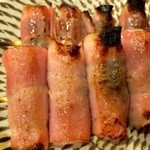 焼鳥　とり和 - 【‎2014‎年‎12‎月‎30‎日撮影】エノキチーズ巻き