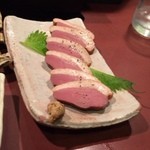 炭火焼とり 安喜 - 鴨ロースたたき