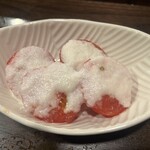 金町製麺 - フルーツトマトの新玉ドレ