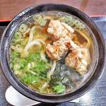 きらく亭 - 唐揚げうどん
