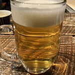 若鳥焼き もばら - 生ビール