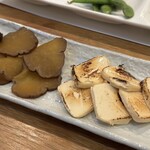 ろばた 旬菜 ねぶ家 - いぶりがっこと炙りチーズ