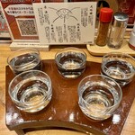 蔵元居酒屋 清龍 - いつもの利き酒セット