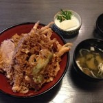 天よし - 白えびかき揚げ天丼