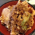 天よし - 白えびかき揚げ天丼