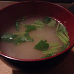 西尾さん - 〆の味噌汁
