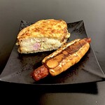 MORETHAN BAKERY - 白菜のクリーム煮とスモークベーコンのクロックムッシュ とチョリソードッグ