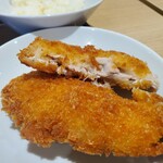 いわいたけし丼 - アジフライ