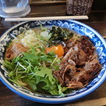よこじ - 肉盛り濃厚まぜそば(850円)+中盛り(麺345g)H27.1
