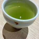 まるや本店 - 深蒸しのお茶が最後に。