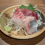 赤羽 魚一 - お刺身3点盛り