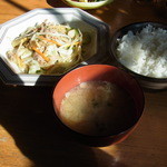 はっぽうや - ご飯と味噌汁