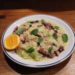 Hachihare - ホタルイカと春キャベツのジャスミンライスリゾット