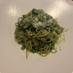 Osteria caiman table - 牡蠣のジェノベーゼ