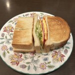 ロンドンティールーム - ハムエッグトーストサンド