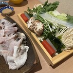 割天 山かべ - ふぐ鍋