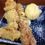宇野製麺所 - 鶏120円 ちく天、玉子天