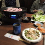 Yondonno sakaba - 美味しく焼けていく豚バラ肉
