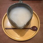 そばきり 日曜庵 - ポタージュ状の蕎麦湯