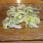 虎ノ門タニーチャ - 冷前菜（さわらのカルパッチョ）（2015.1）