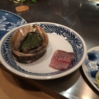 鉄板焼 さざんか - 玄界灘の鮑と真鯛