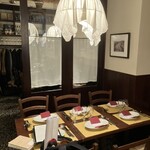 オステリア ダ アダ - 我々の予約したテーブル席。