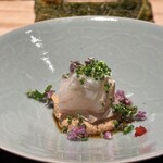 鮨旬美 西川 - 平目のあん肝