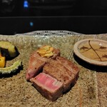 鉄板焼さわふじ - ヒレステーキと島野菜の鉄板焼
