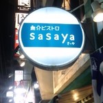 魚介ビストロ　sasaya - 興味を惹く看板
