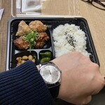 日々是々 - 唐揚げ弁当(どぶ漬け&プレーンのハーフ・ハーフ)