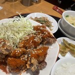 匠 - 唐揚げ定食（スパイシー）1,080円
