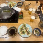 あじ平今里 - テーブル