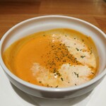 ラ・オハナ 府中新町店 - セットスープ。魚介系。オマール海老のビスクかな？