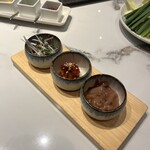 博多もつ鍋 やま中 - 珍味三種盛り