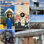 山為食堂 - 和歌山市民図書館の最上階から見える、和歌山港・紀ノ川河口大橋(みなと大橋)